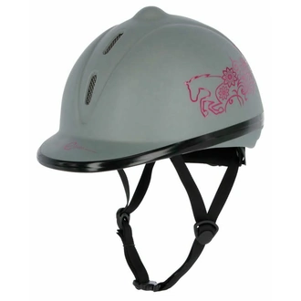 Детска каска за езда Helmet Beauty - сива